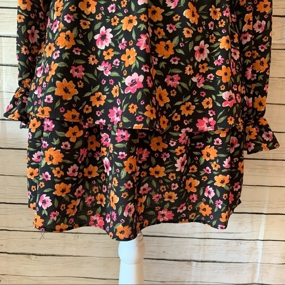 Divided Long Sleve Prairie Mini Dress - Picture 4 of 7